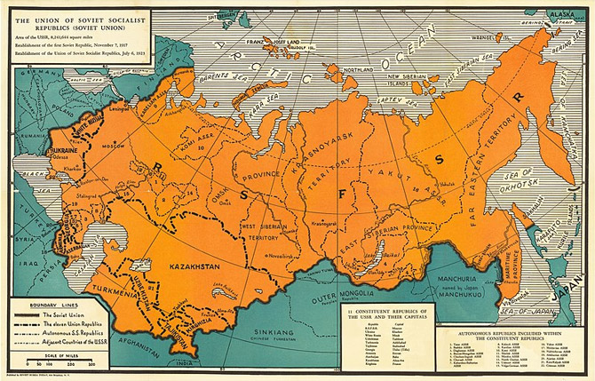 Sovjetunionen. Bild Wiki commons