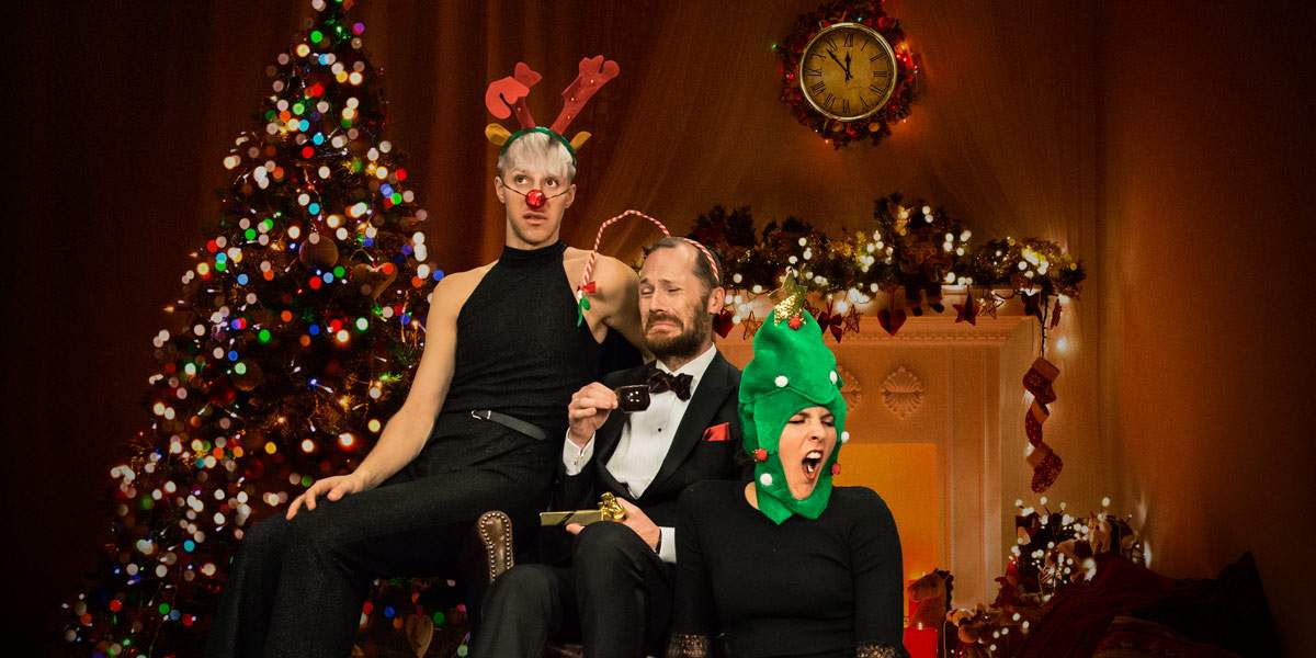 Oscar, MIchael och Sara firar en annorlunda jul