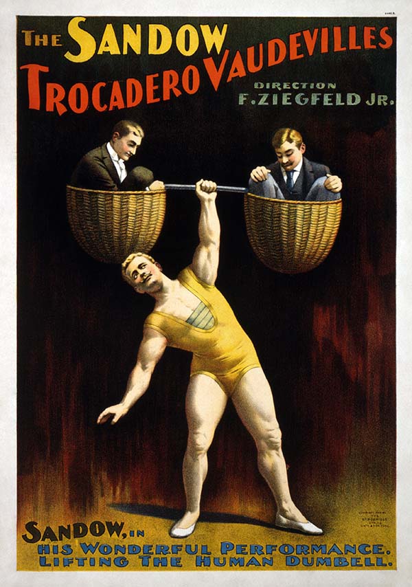 Poster The Sandow Trocadero vaudevilles